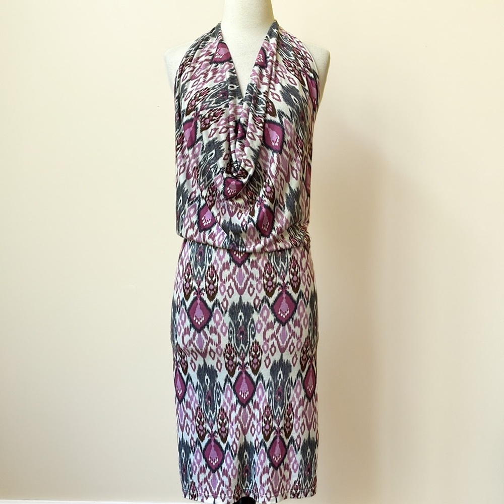 Soul Harmony Energy Patterned Backless Halter Max… - image 1